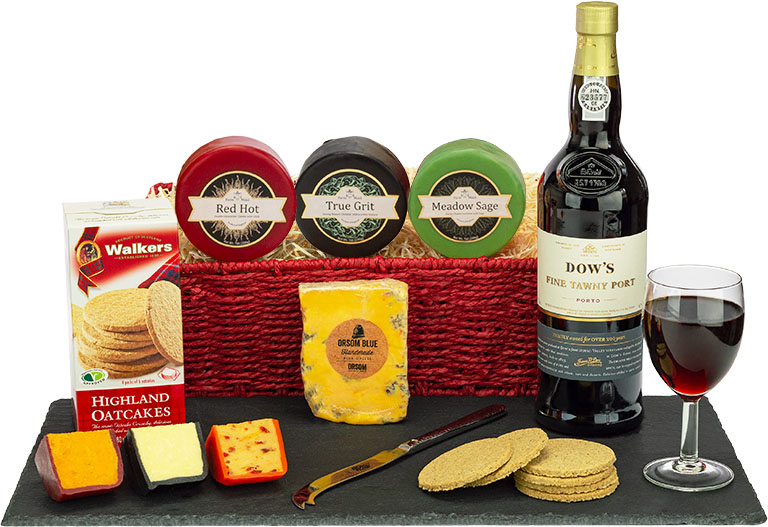 Tawny Port and Cheese Galore in Tray
