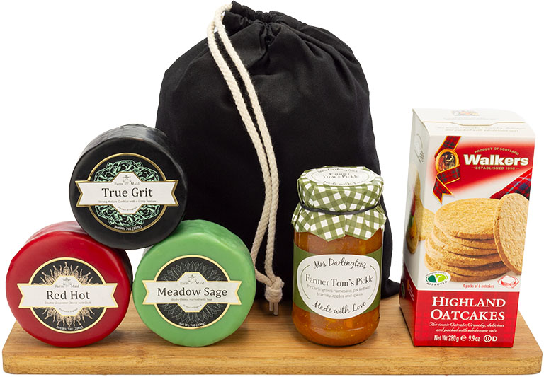 Cheese and Pickle Trio Treat in Sack