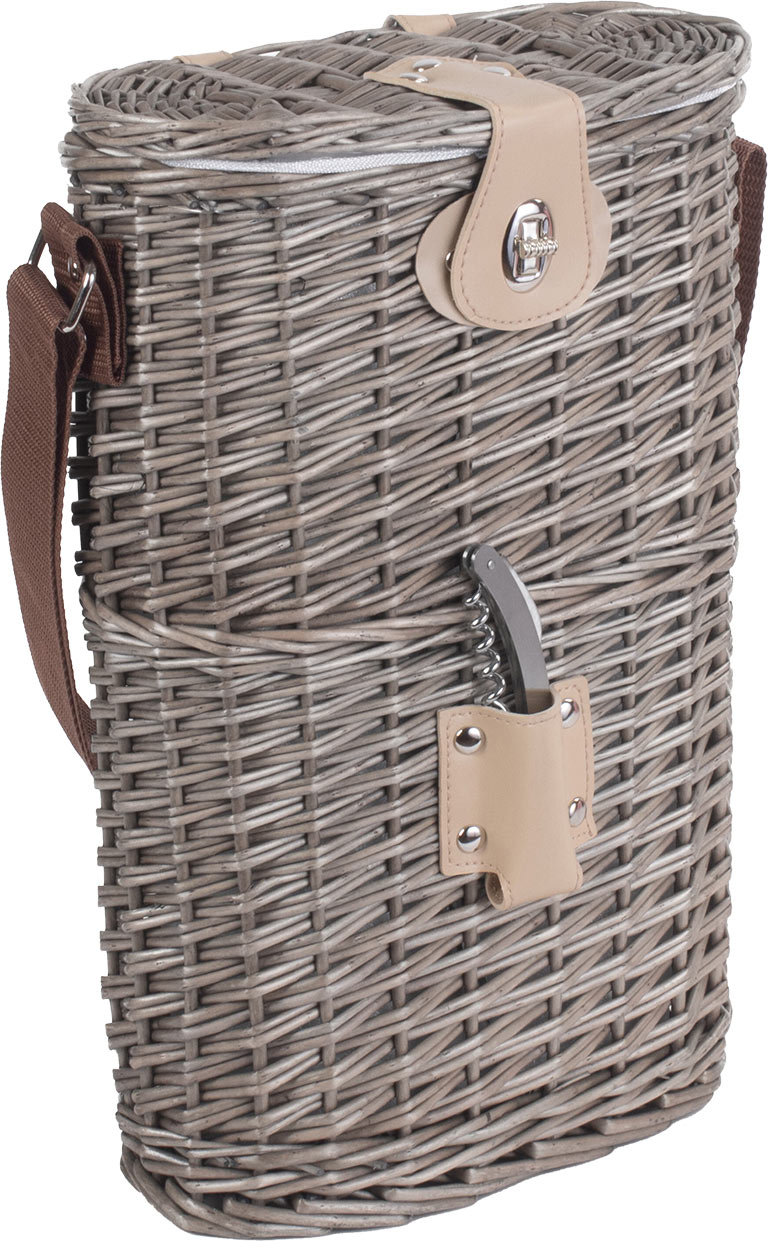 2 Bottle Chilled Carry Basket - Empty