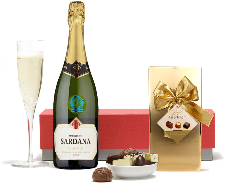 Click Here to order Festive Fizz & Chocolates Today!