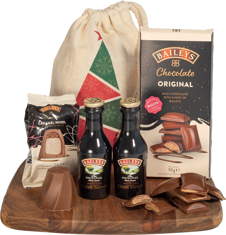 Mini Baileys Treat in Christmas Sack