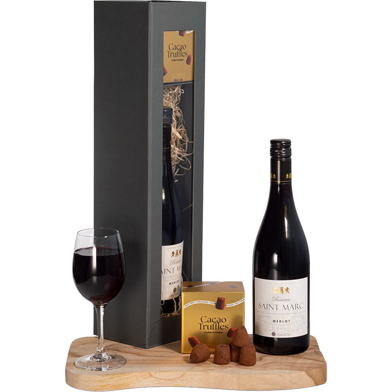 Red Wine and Chocolate Truffle Indulgence