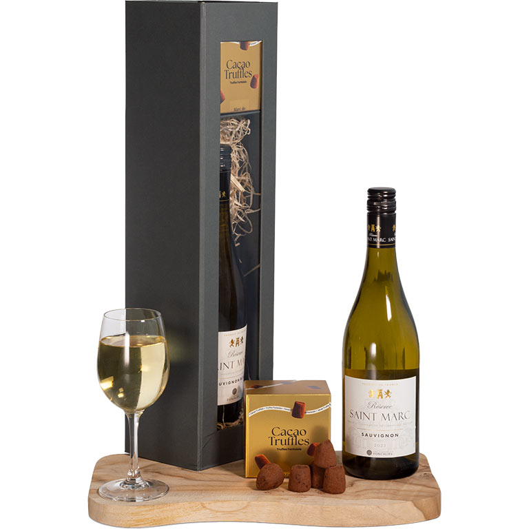 White Wine and Chocolate Truffle Indulgence