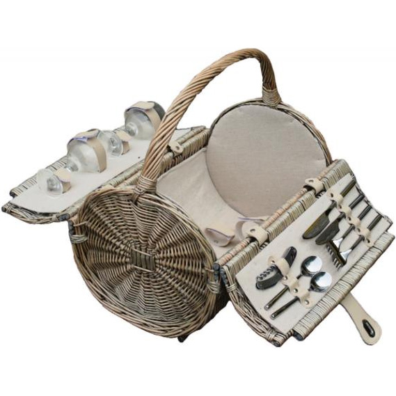 Picnic Barrel Basket for 2 - Empty